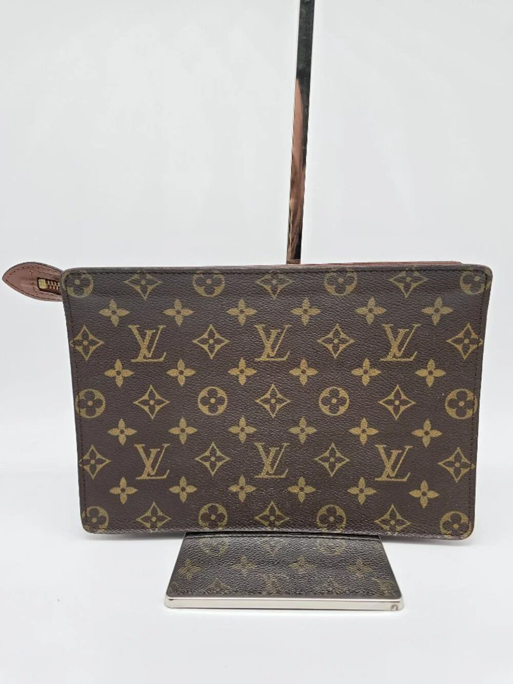 Authentic Louis Vuitton Monogram Canvas Pochette Toilette Zip Toiletry Pouch